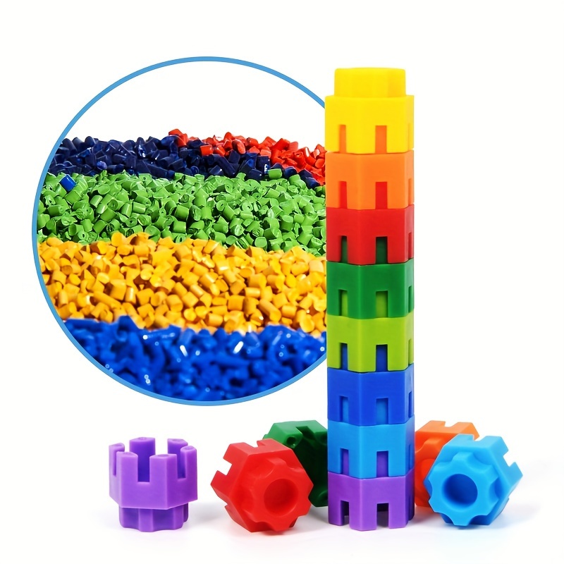 Hexagonal Puzzle Building Blocks Set for Kids